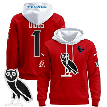 Men's Houston Texans OVO 2024 Pullover Hoodie - All Stitched