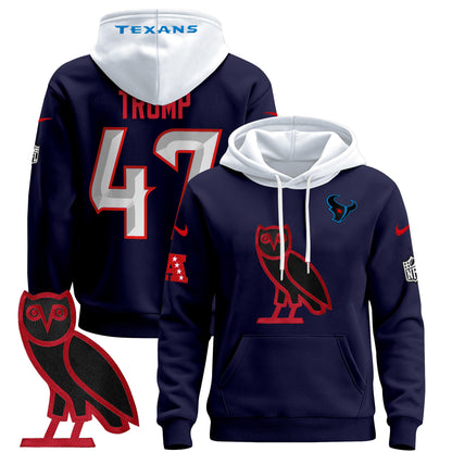 Men's Houston Texans OVO 2024 Pullover Hoodie - All Stitched