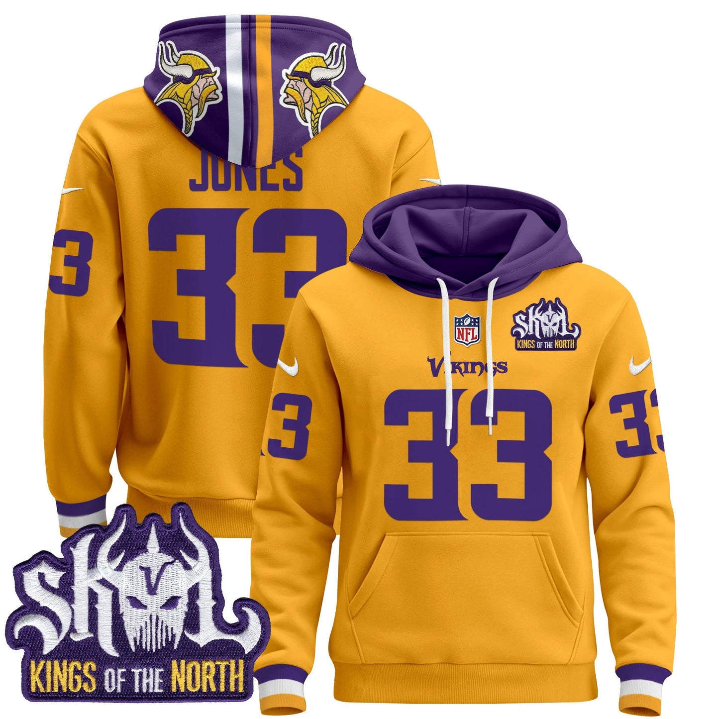 Men's Minnesota Vikings 2025 Pullover Hoodie - All Stitched