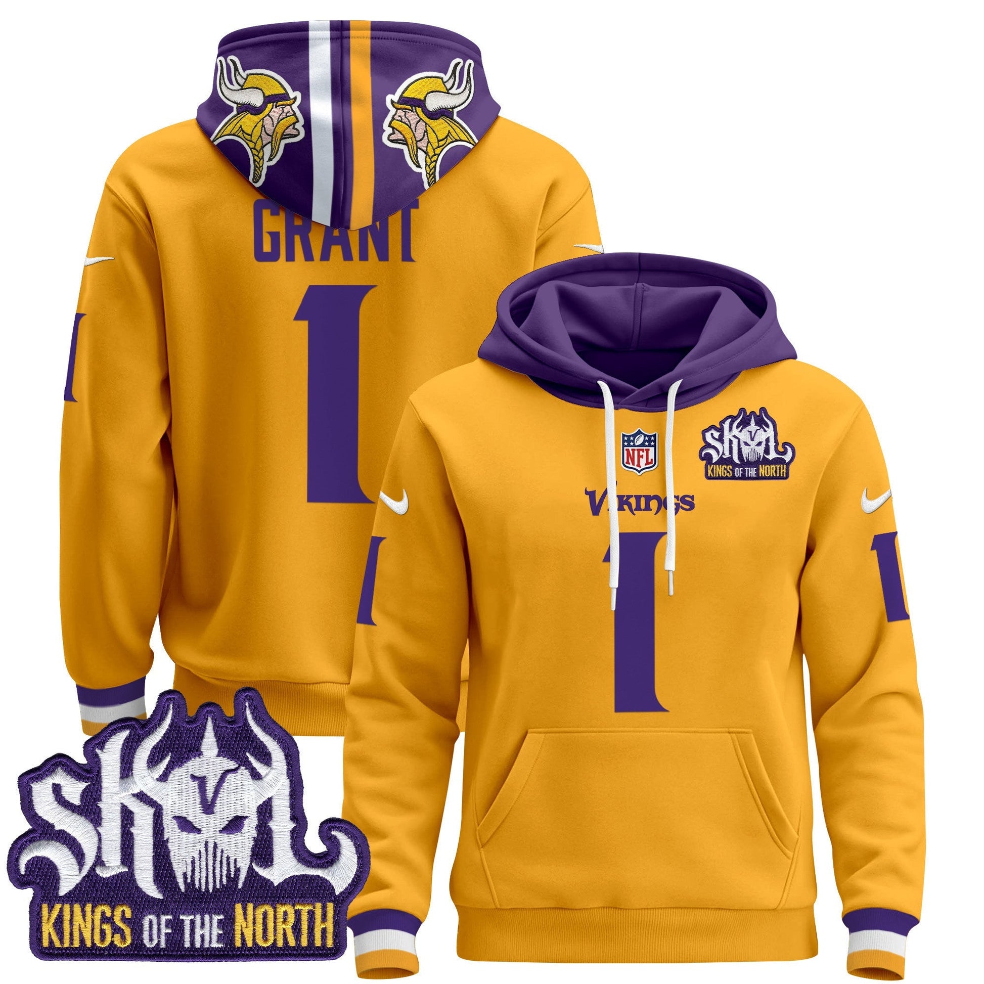 Men's Minnesota Vikings 2025 Pullover Hoodie - All Stitched