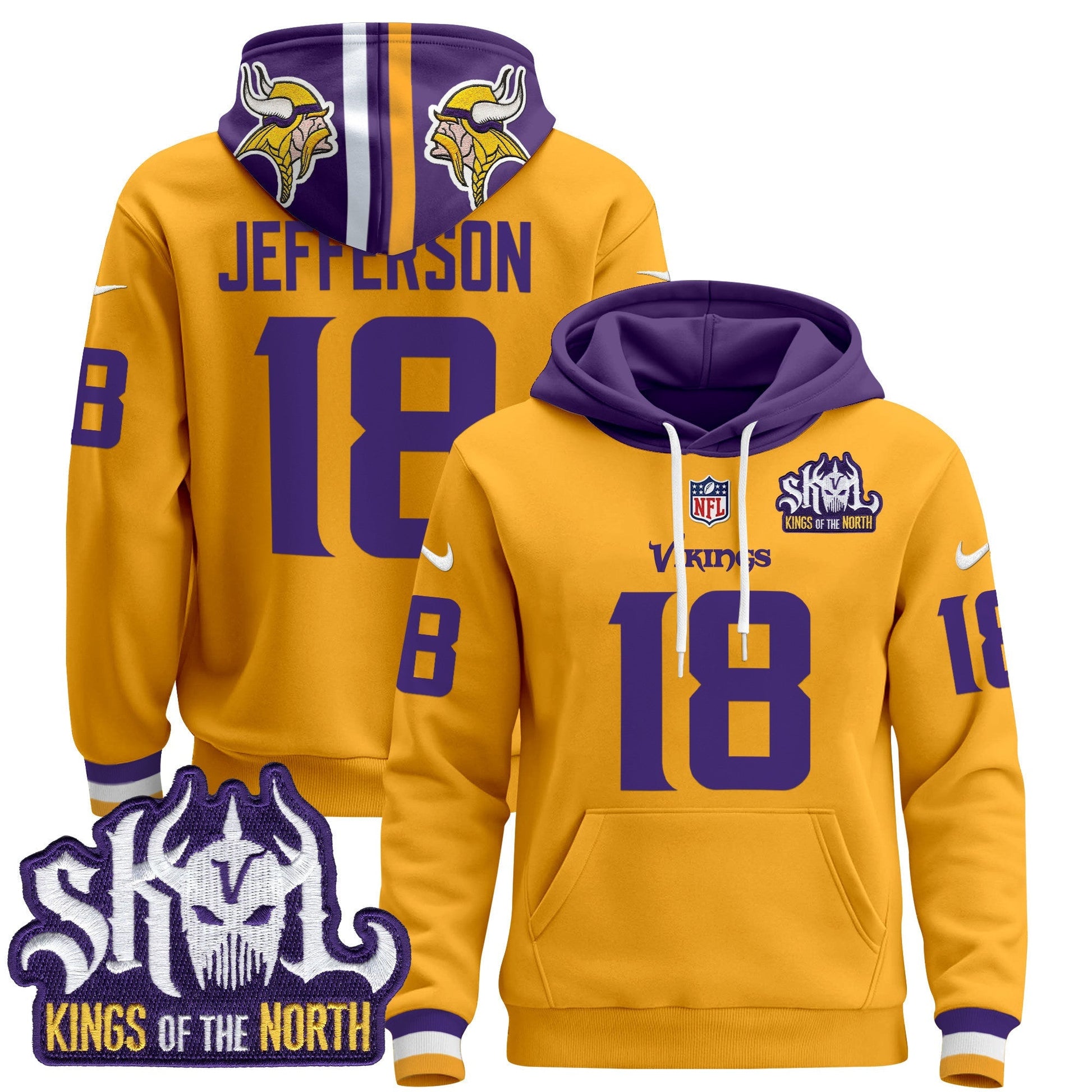 Men's Minnesota Vikings 2025 Pullover Hoodie - All Stitched