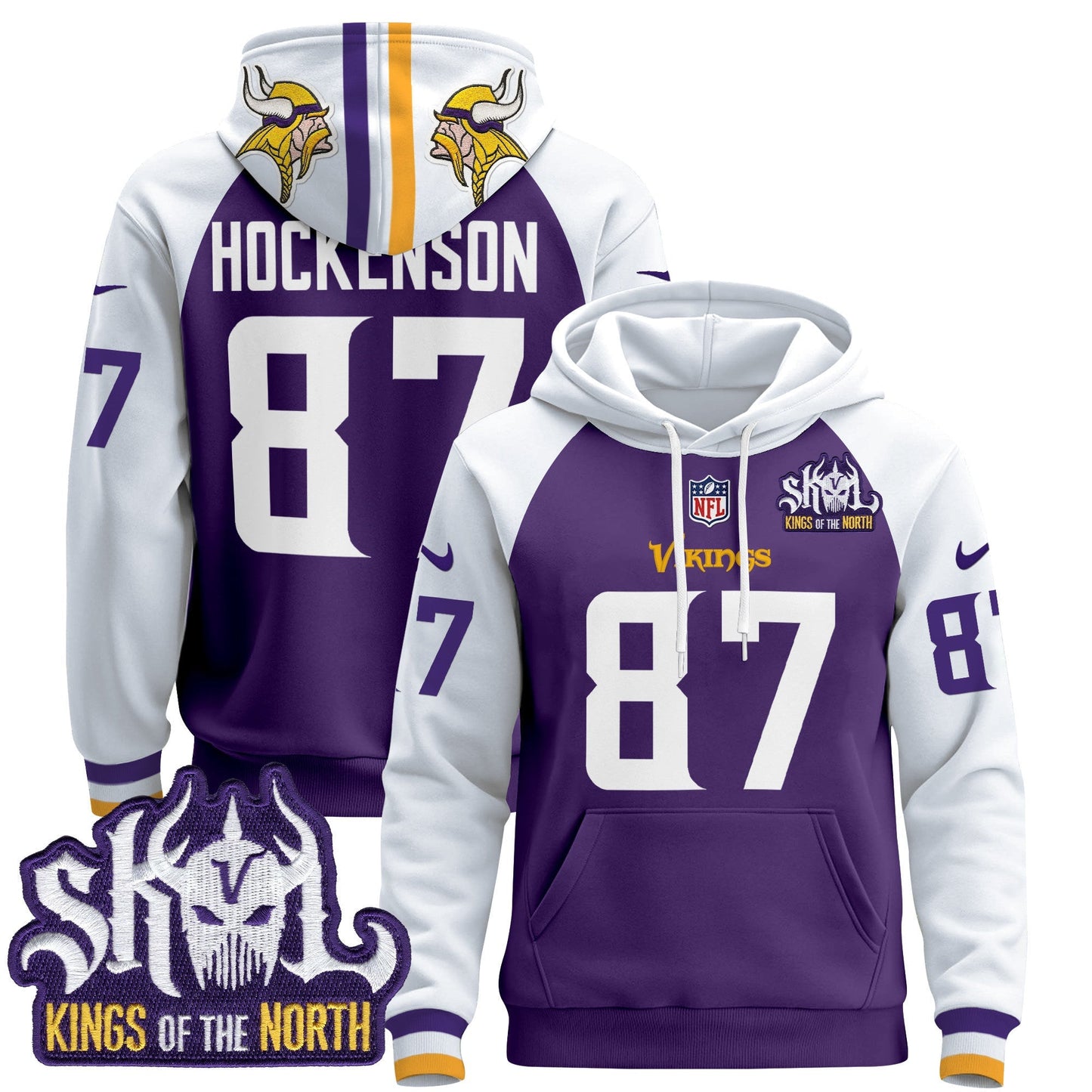 Men's Minnesota Vikings 2025 Pullover Hoodie - All Stitched