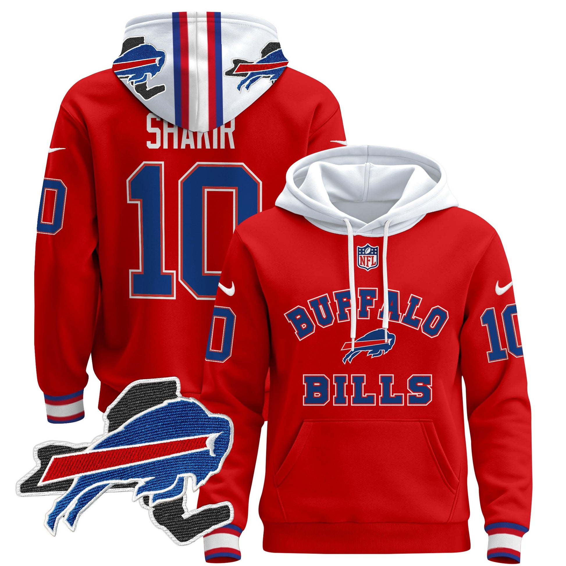 Men's Buffalo Bills 2024 Pullover Hoodie V4 - All Stitched