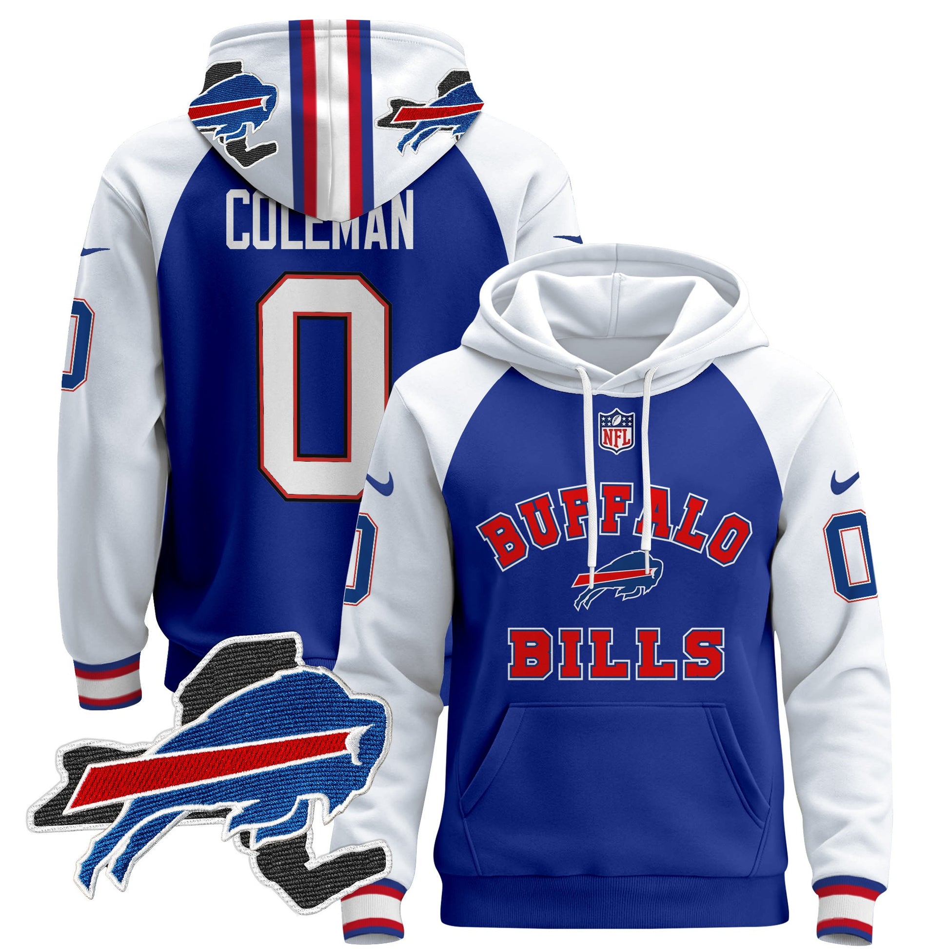 Men's Buffalo Bills 2024 Pullover Hoodie V4 - All Stitched