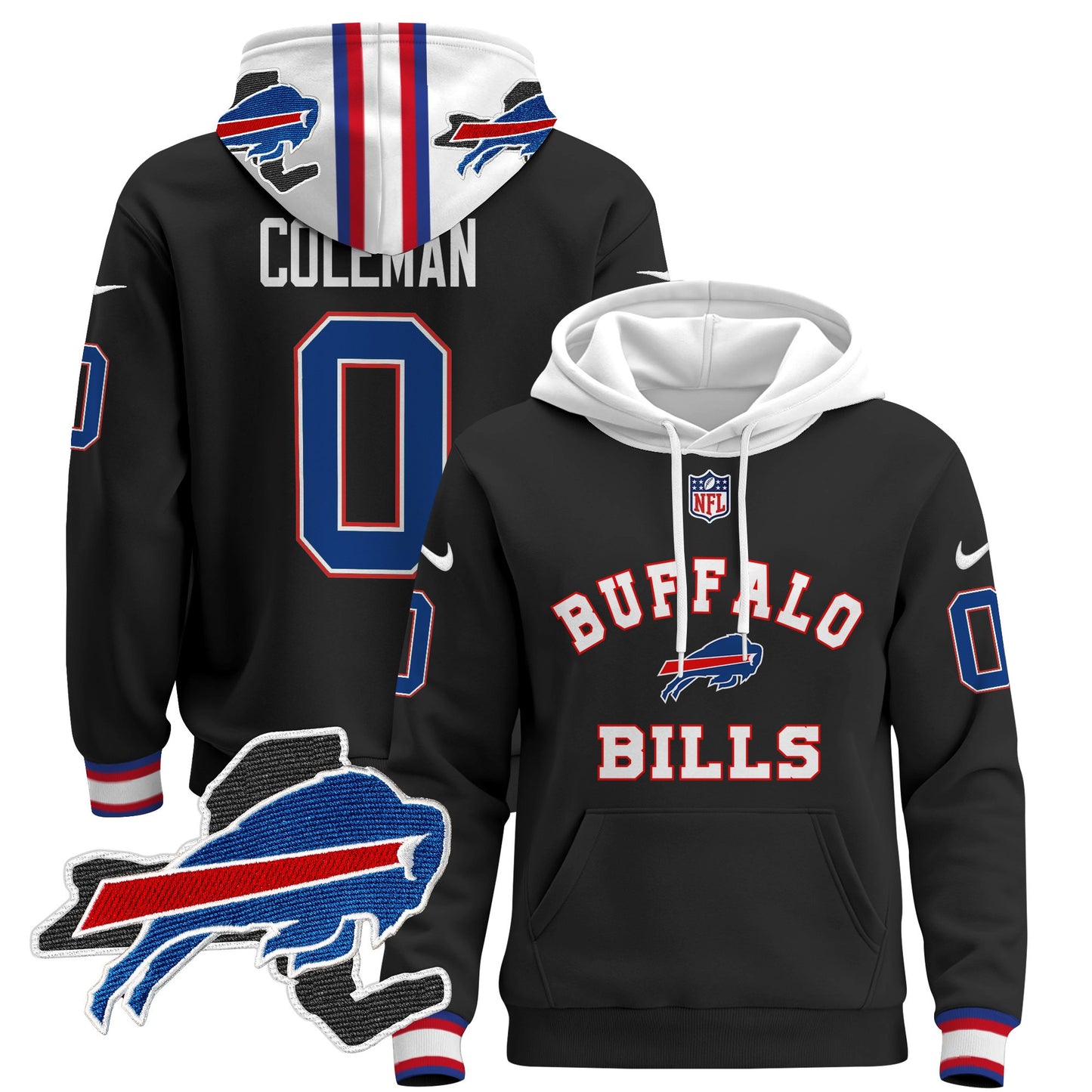 Men's Buffalo Bills 2024 Pullover Hoodie V4 - All Stitched