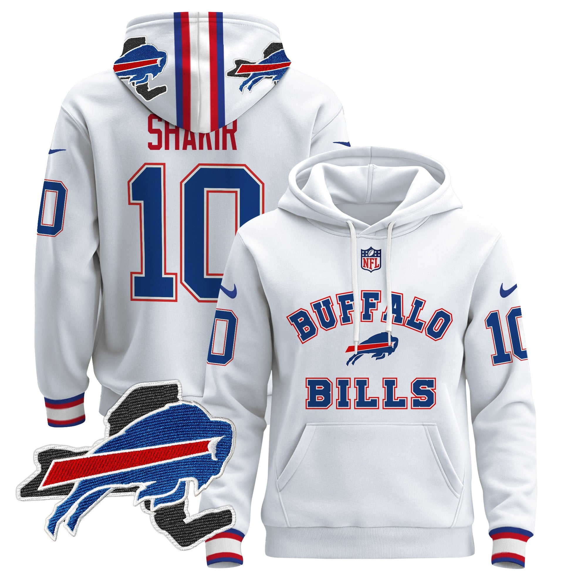 Men's Buffalo Bills 2024 Pullover Hoodie V4 - All Stitched