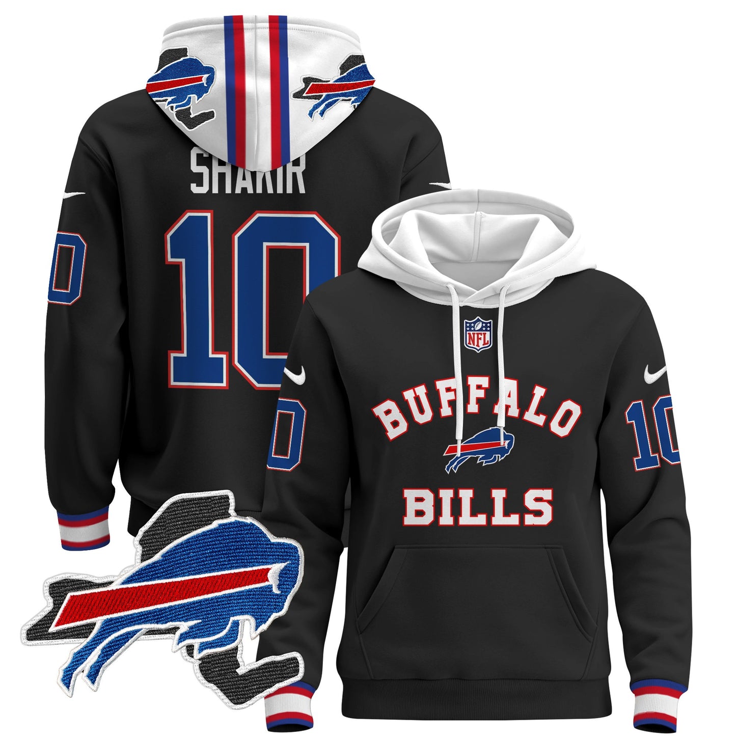 Men's Buffalo Bills 2024 Pullover Hoodie V4 - All Stitched