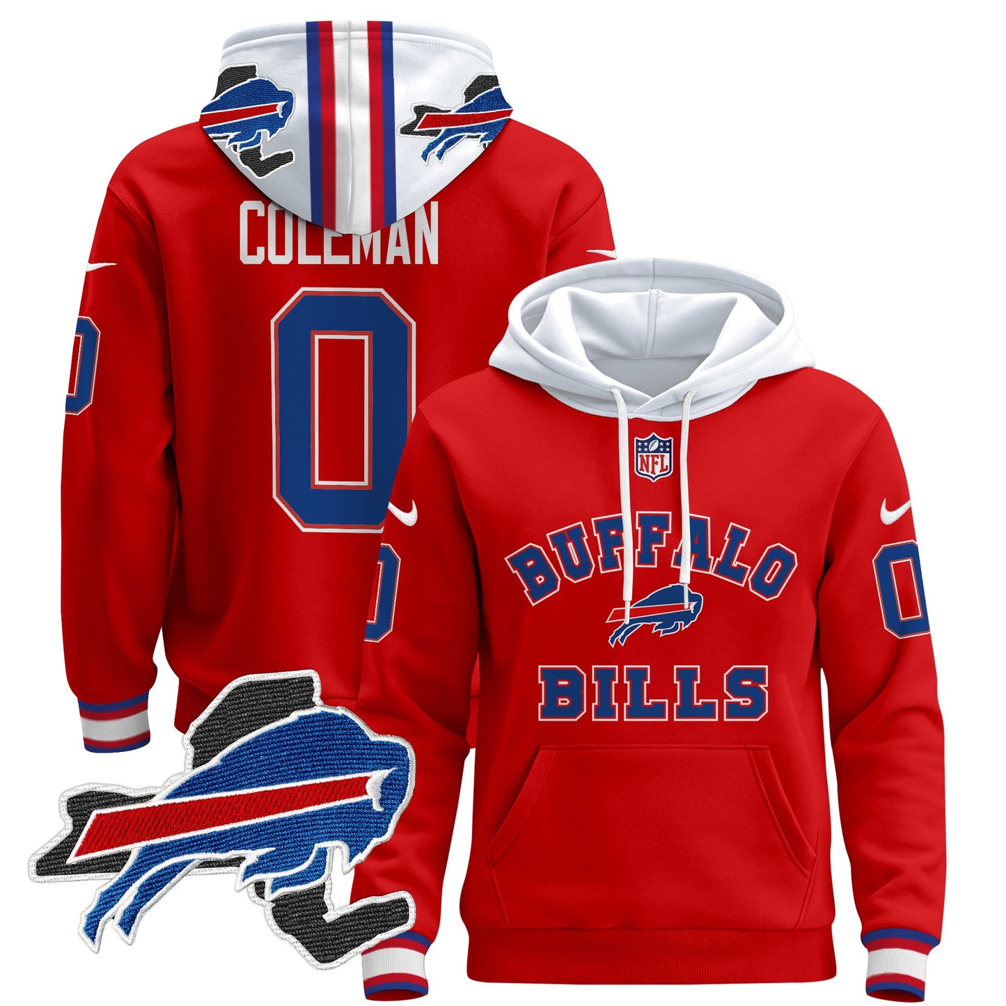 Men's Buffalo Bills 2024 Pullover Hoodie V4 - All Stitched