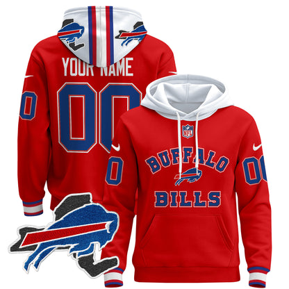 Buffalo Bills 2024 Custom Pullover Hoodie V4 - All Stitched