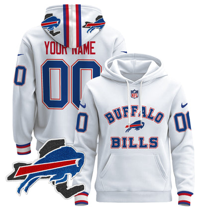 Buffalo Bills 2024 Custom Pullover Hoodie V4 - All Stitched