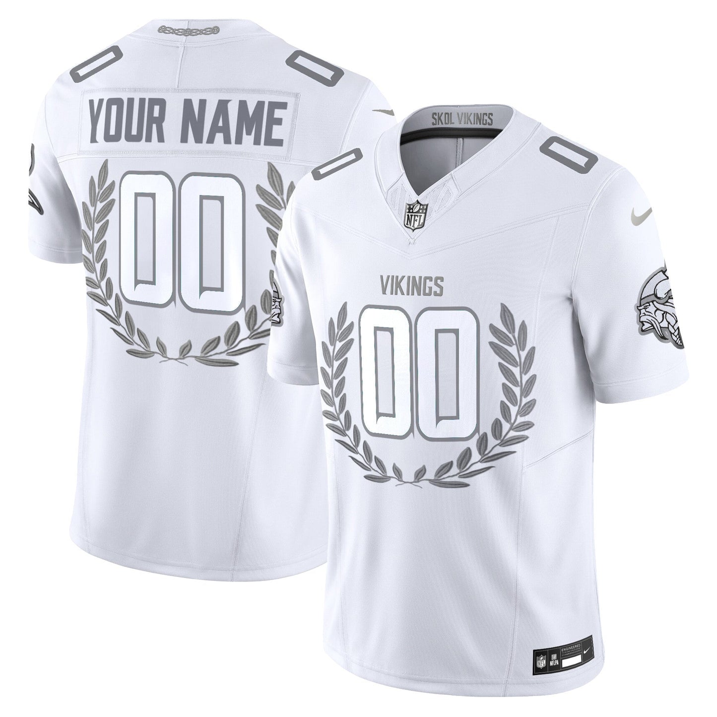 MIN Platinum MVP Vapor Limited Custom Jersey - All Stitched