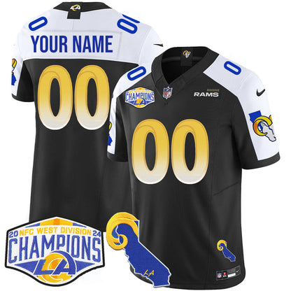 Custom Gender/Name LAR 2024 NFC West Division Champions Jersey N1 - All Stitched