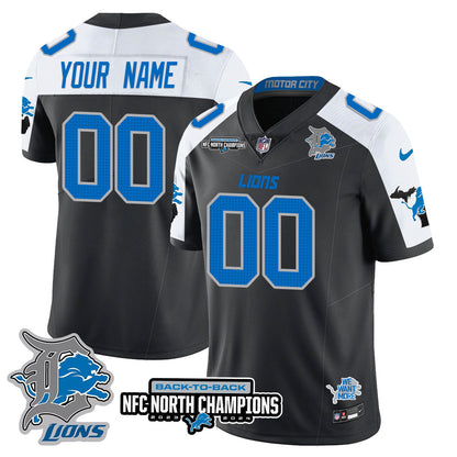 Custom Gender/Name DET 2024 NFC North Champions Gold Jersey N3 - All Stitched