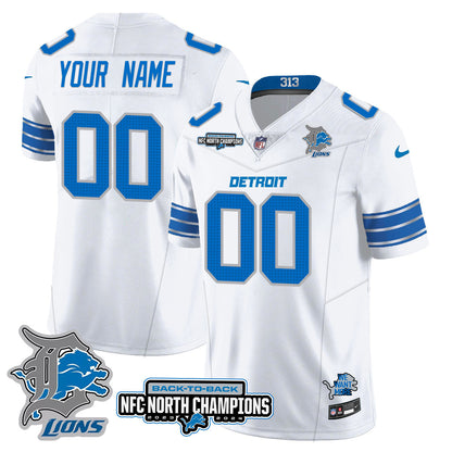 Custom Gender/Name DET 2024 NFC North Champions Gold Jersey N3 - All Stitched