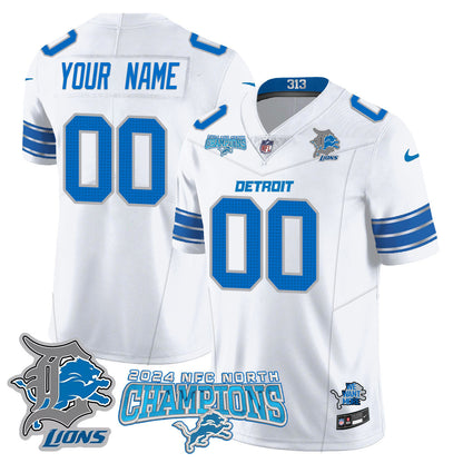 Custom Gender/Name DET 2024 NFC North Champions Gold Jersey N1 - All Stitched