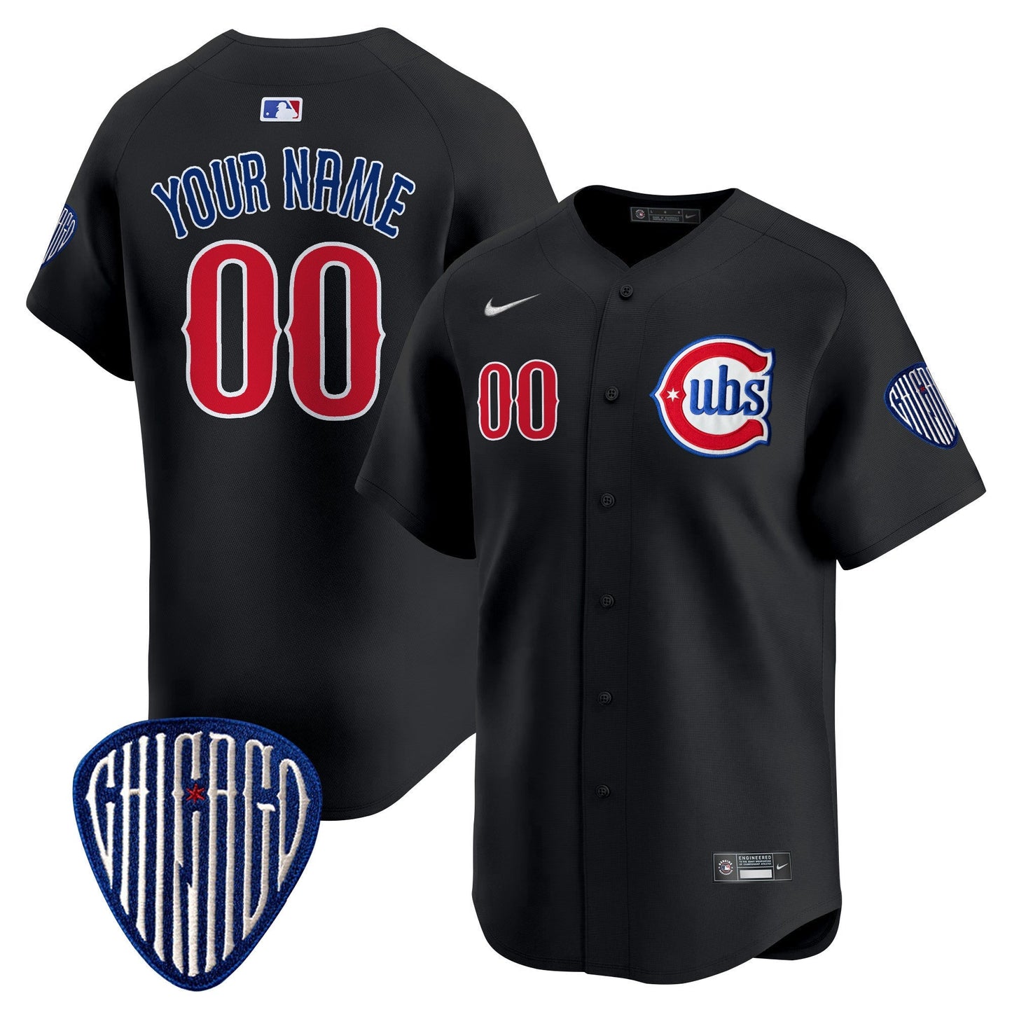 CHC Blue Alternate Vapor Premier Limited Custom Jersey - All Stitched