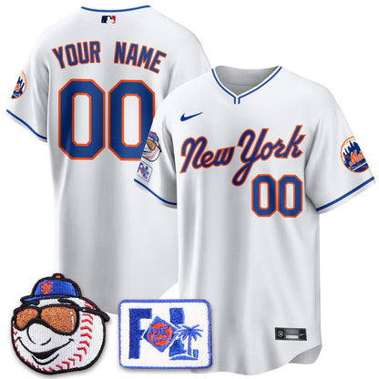 Custom Gender/Name NYM Blue Road 2025 Spring Training Jersey - All Stitched
