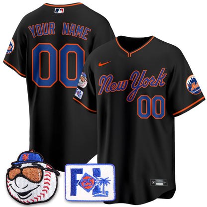 Custom Gender/Name NYM Blue Road 2025 Spring Training Jersey - All Stitched