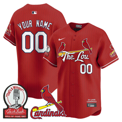 Custom Gender/Name St. Louis Cardinals Jack Buck Limited Jersey - All Stitched