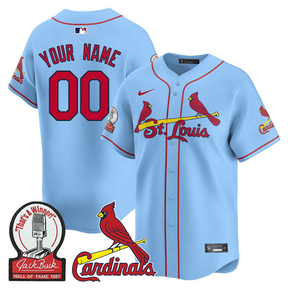 Custom Gender/Name St. Louis Cardinals Jack Buck Limited Jersey - All Stitched
