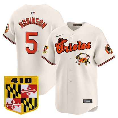 Baltimore Orioles 410 & Chesapeake Crab Patch Vapor Premier Limited Jersey - All Stitched
