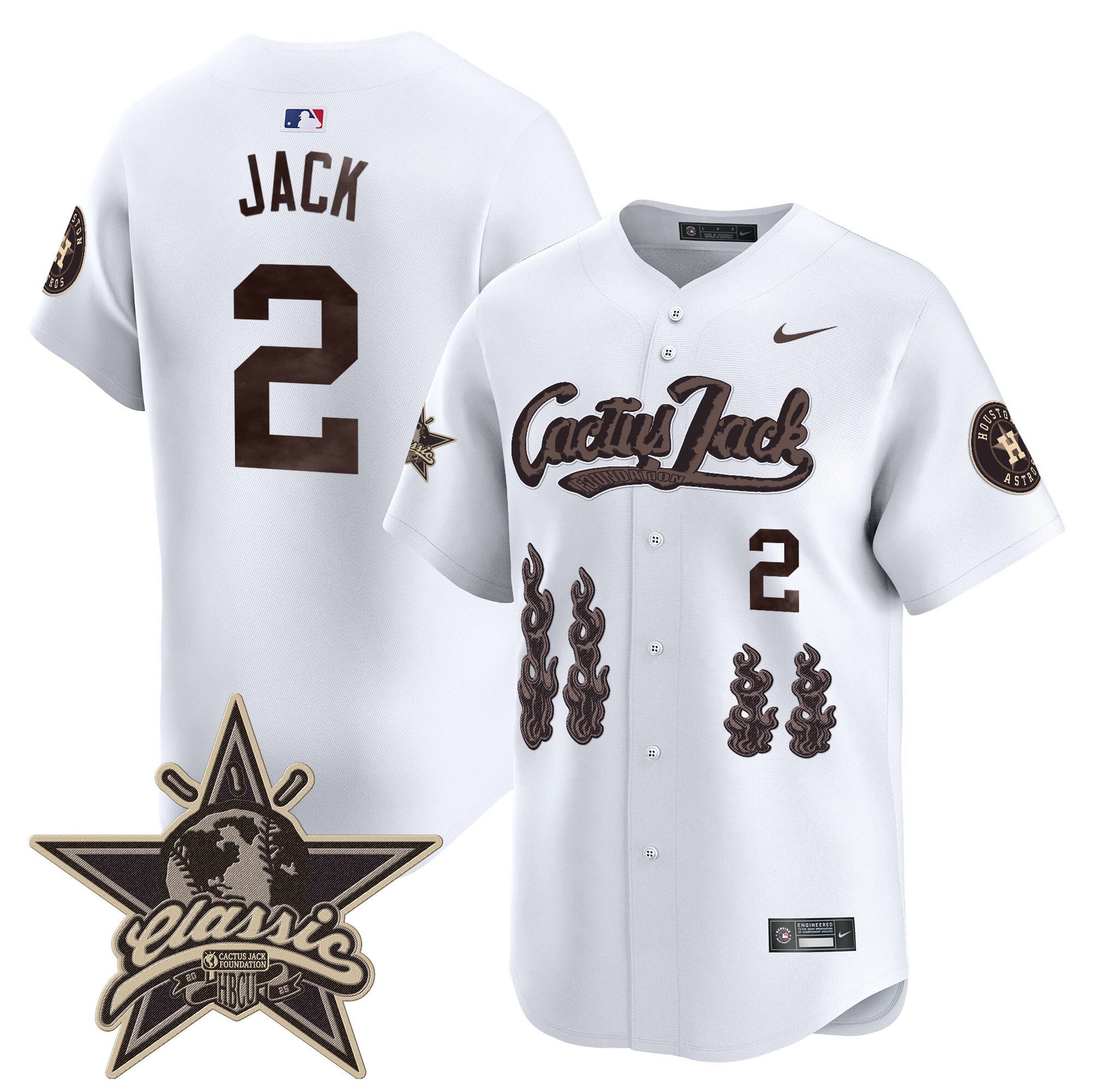 Men's Houston Astros Cactus Jack 2025 Vapor Premier Limited Jersey - All Stitched