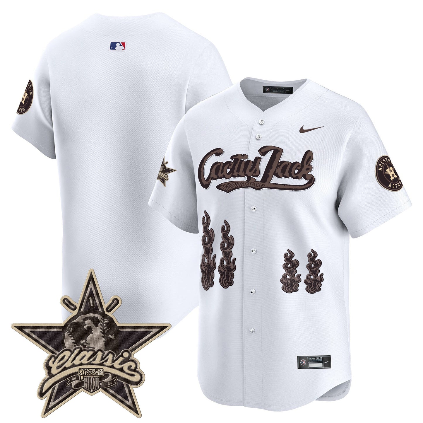 Men's Houston Astros Cactus Jack 2025 Vapor Premier Limited Jersey - All Stitched