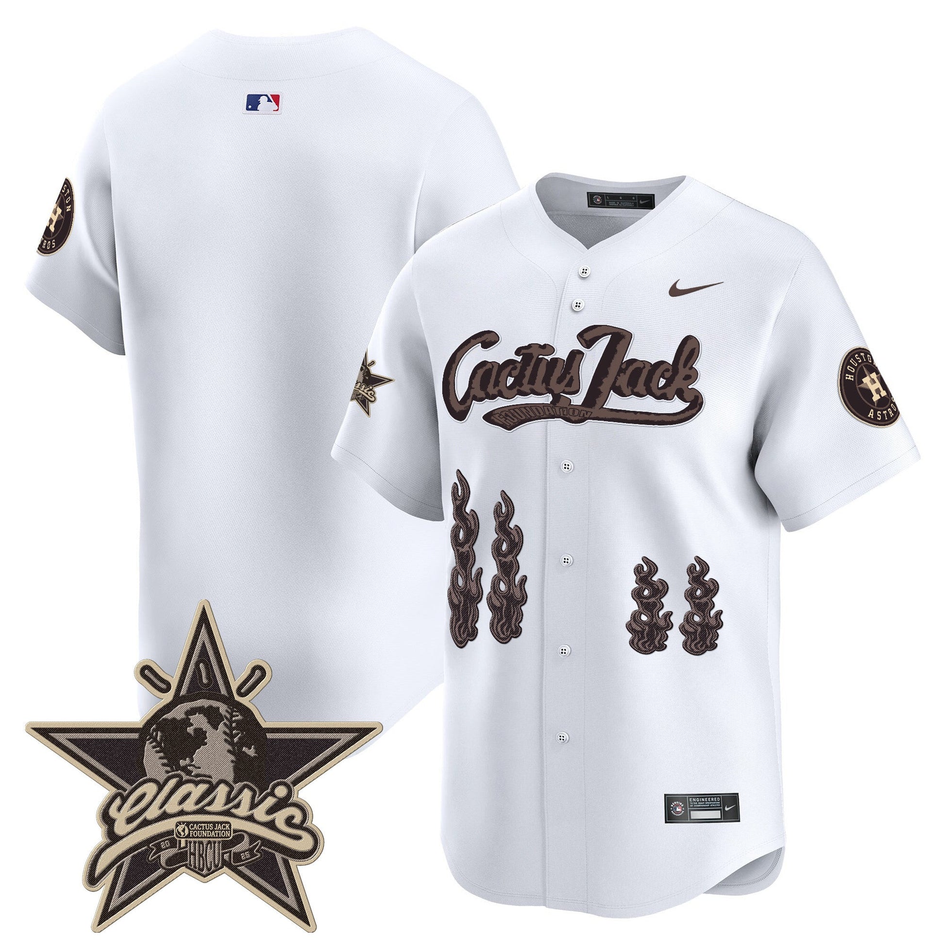 Men's Houston Astros Cactus Jack 2025 Vapor Premier Limited Jersey - All Stitched