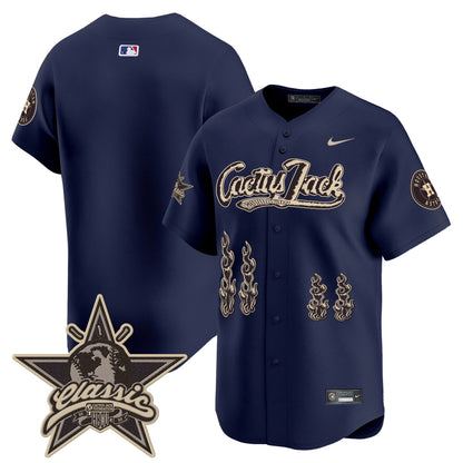Men's Houston Astros Cactus Jack 2025 Vapor Premier Limited Jersey - All Stitched