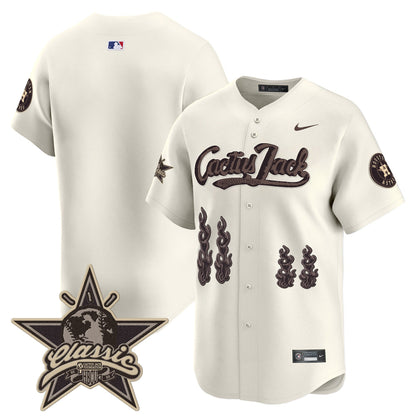 Men's Houston Astros Cactus Jack 2025 Vapor Premier Limited Jersey - All Stitched
