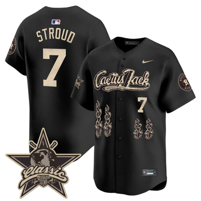 Men's Houston Astros Cactus Jack 2025 Vapor Premier Limited Jersey - All Stitched