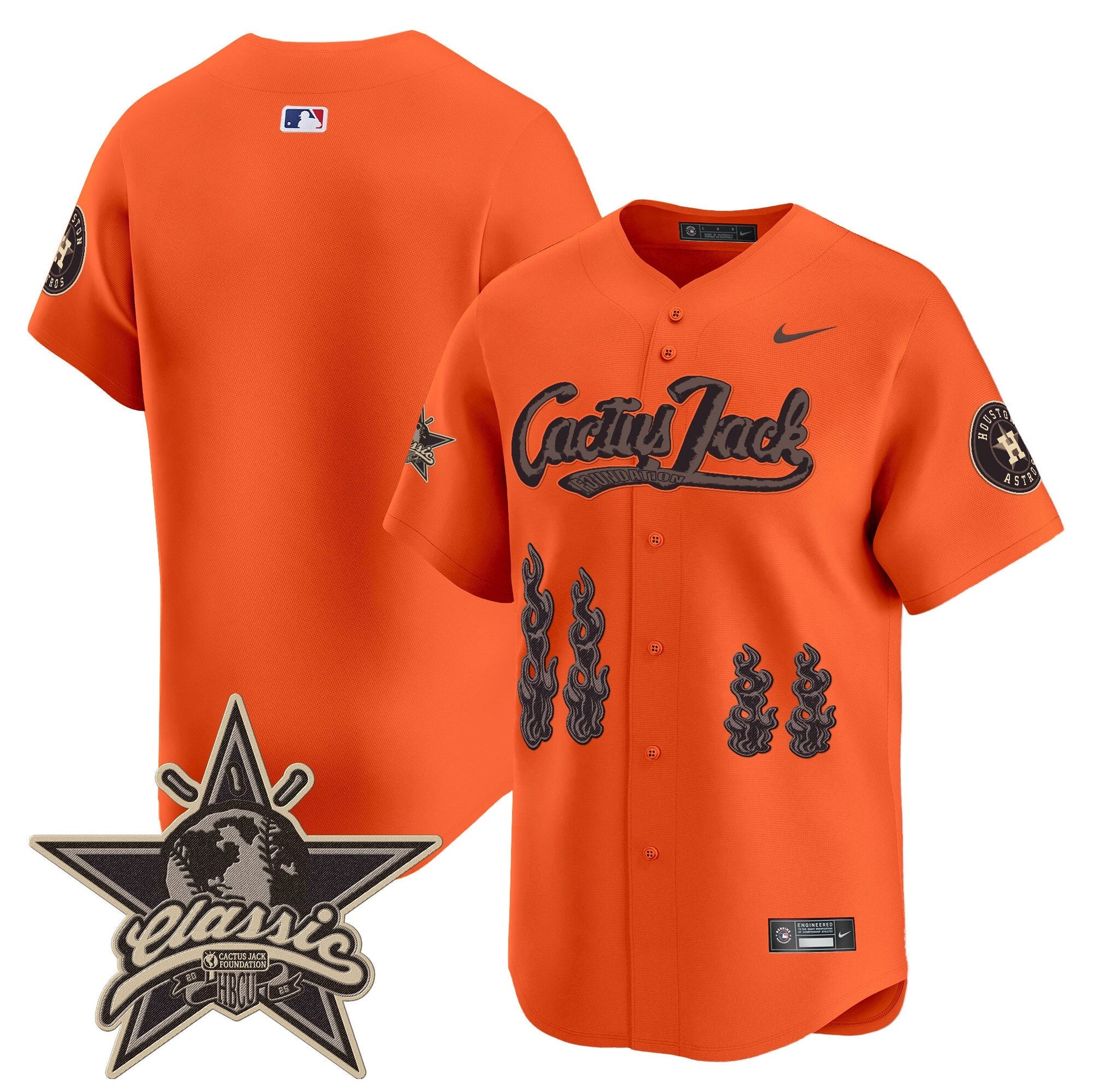 Men's Houston Astros Cactus Jack 2025 Vapor Premier Limited Jersey - All Stitched