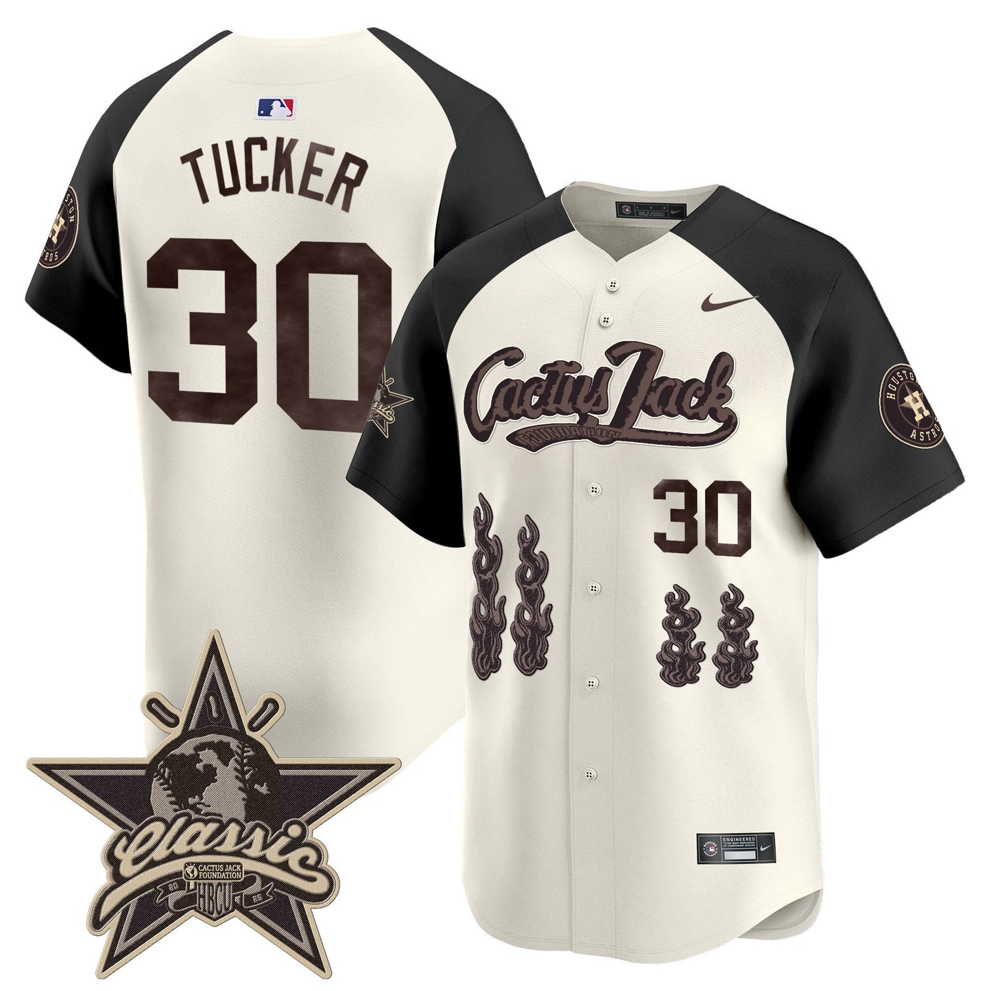Men's Houston Astros Cactus Jack 2025 Vapor Premier Limited Jersey - All Stitched