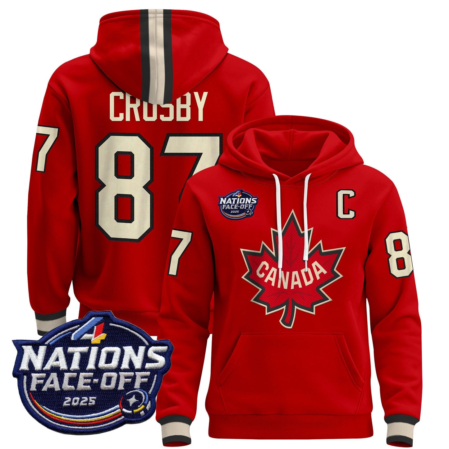 Men's Canada 4 Nations Face-Off 2025 Pullover Hoodie - All Stitched