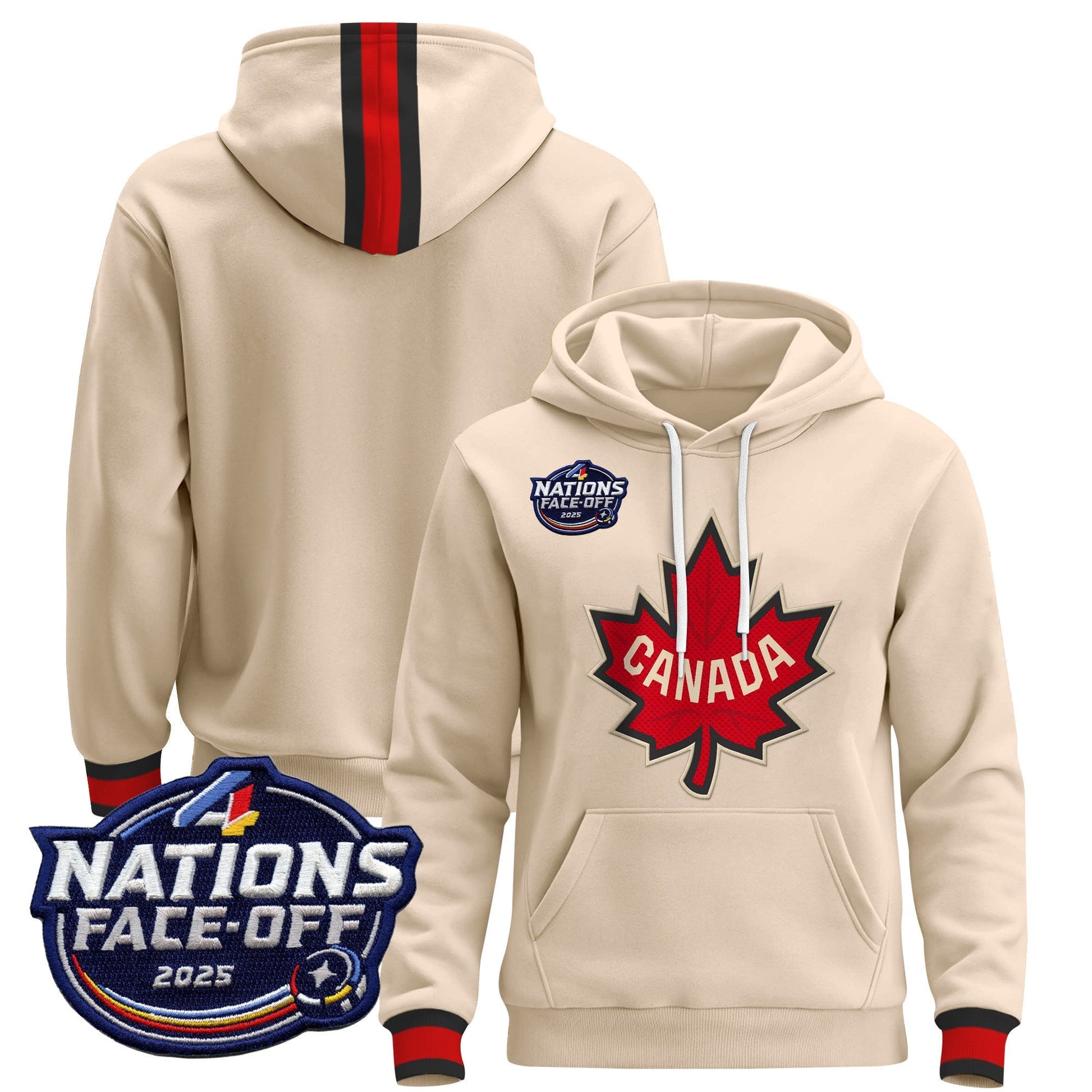 Men's Canada 4 Nations Face-Off 2025 Pullover Hoodie - All Stitched