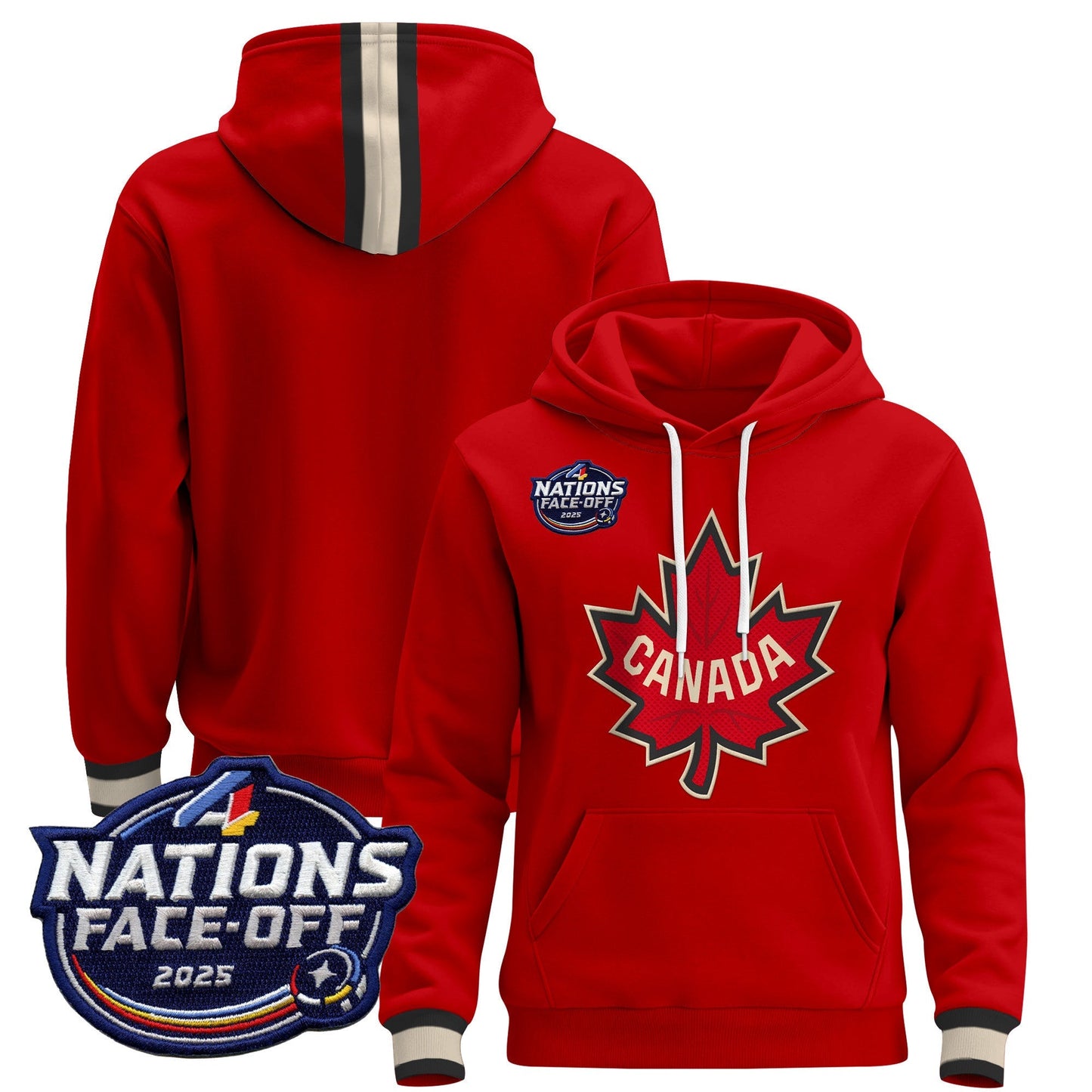 Men's Canada 4 Nations Face-Off 2025 Pullover Hoodie - All Stitched