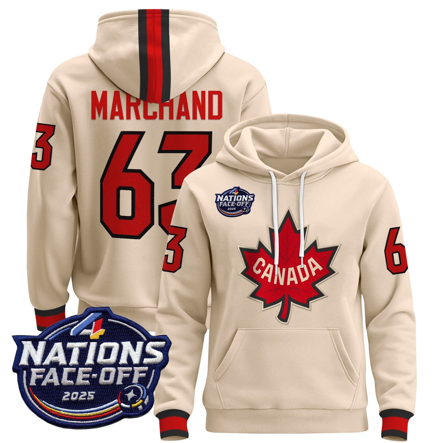 Men's Canada 4 Nations Face-Off 2025 Pullover Hoodie - All Stitched