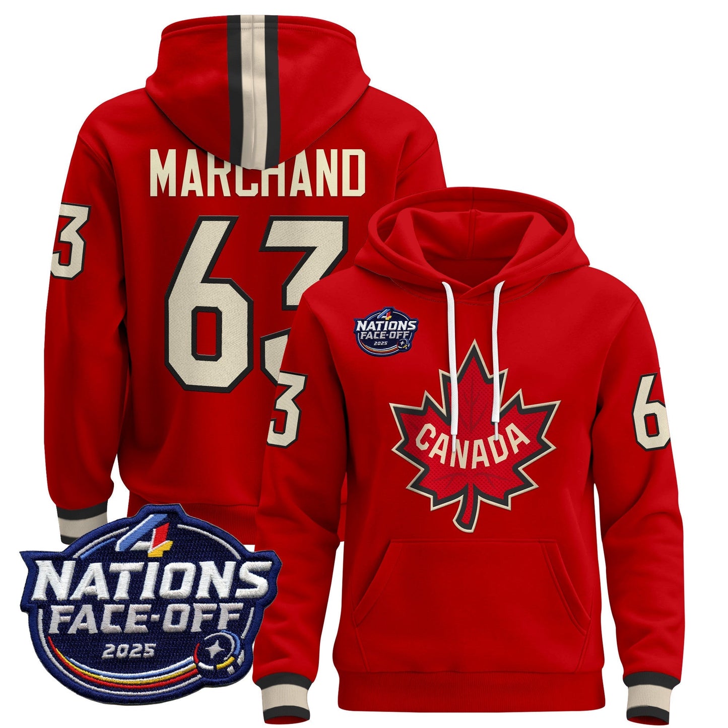 Men's Canada 4 Nations Face-Off 2025 Pullover Hoodie - All Stitched