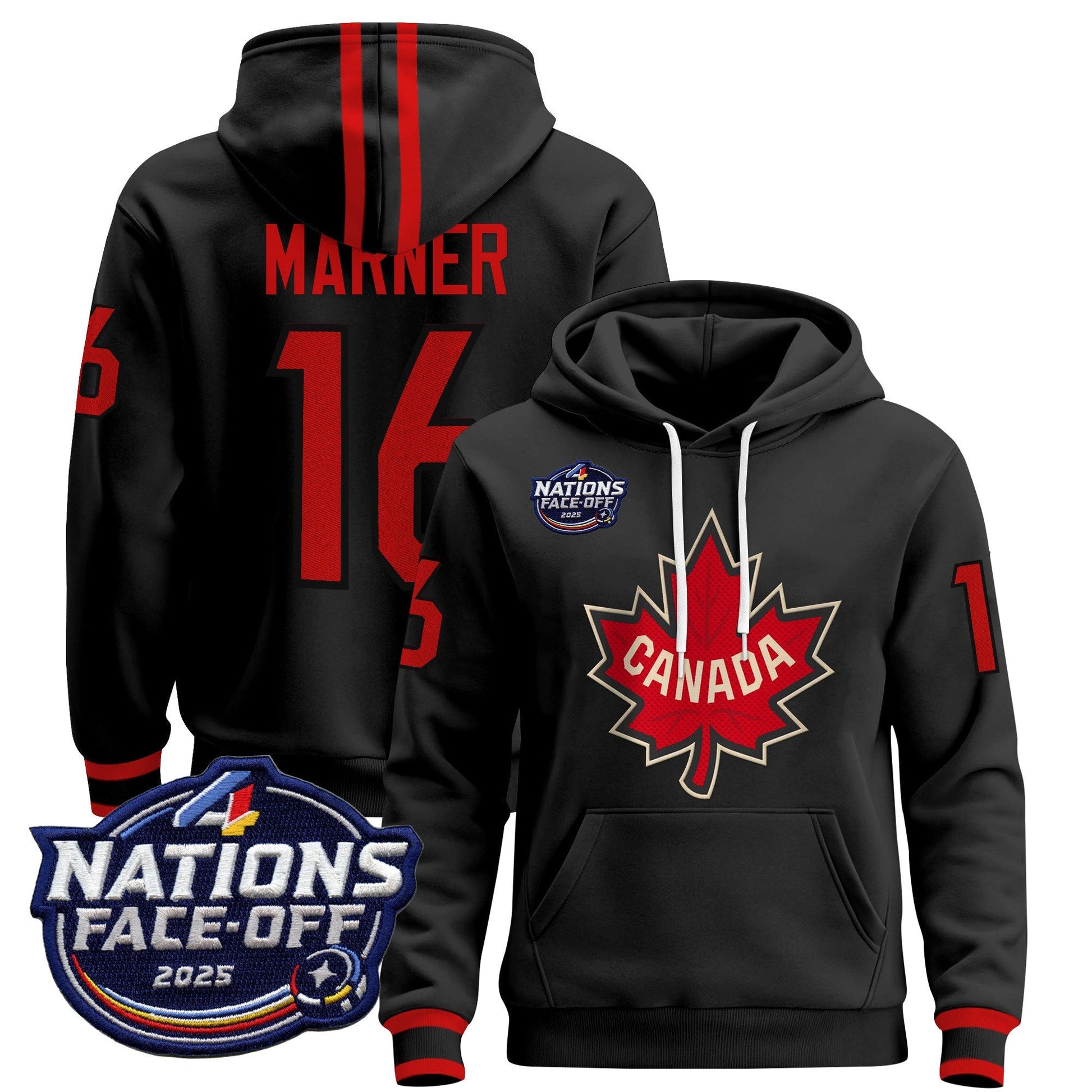 Men's Canada 4 Nations Face-Off 2025 Pullover Hoodie - All Stitched