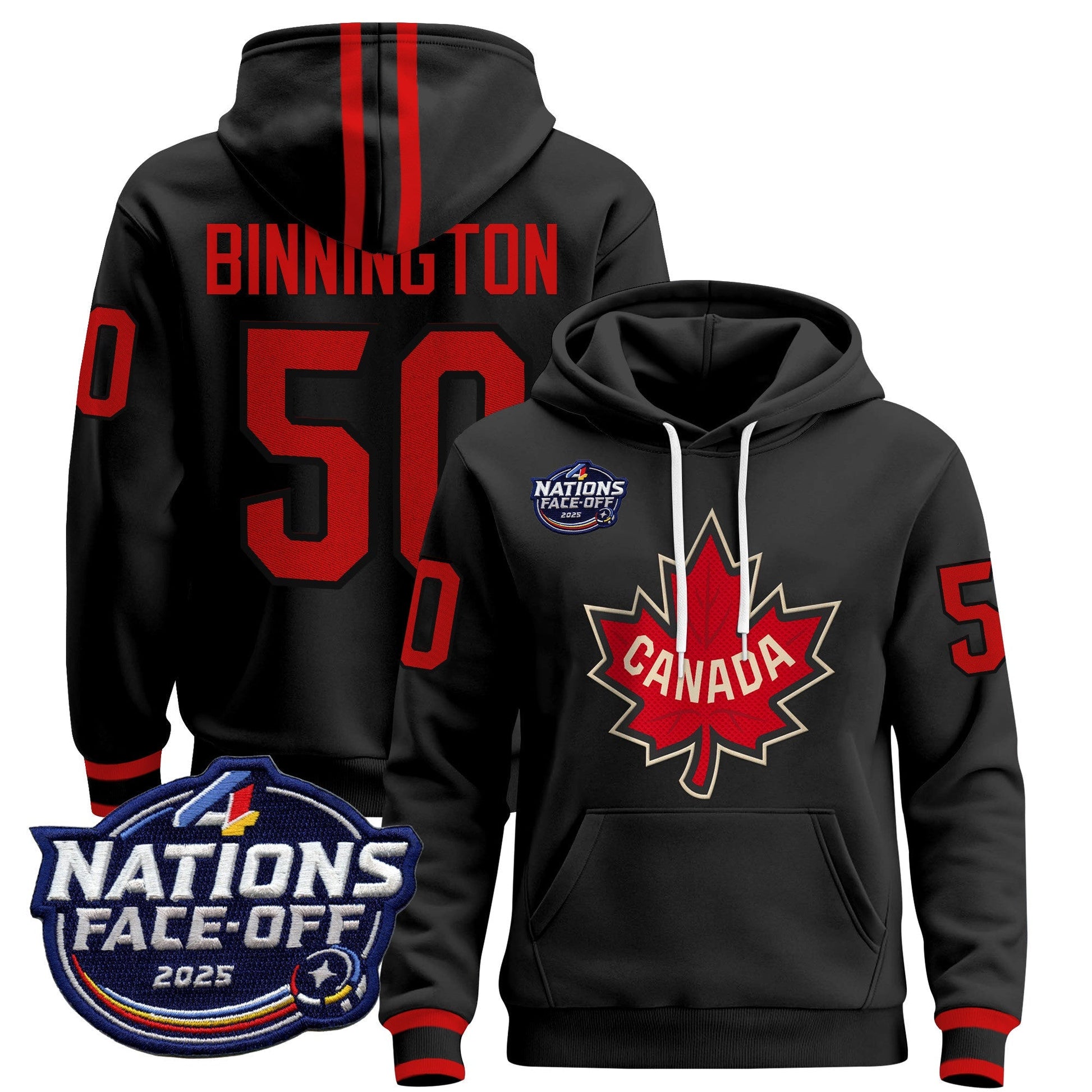 Men's Canada 4 Nations Face-Off 2025 Pullover Hoodie - All Stitched