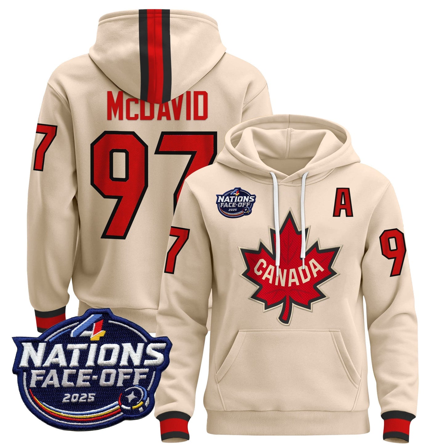 Men's Canada 4 Nations Face-Off 2025 Pullover Hoodie - All Stitched
