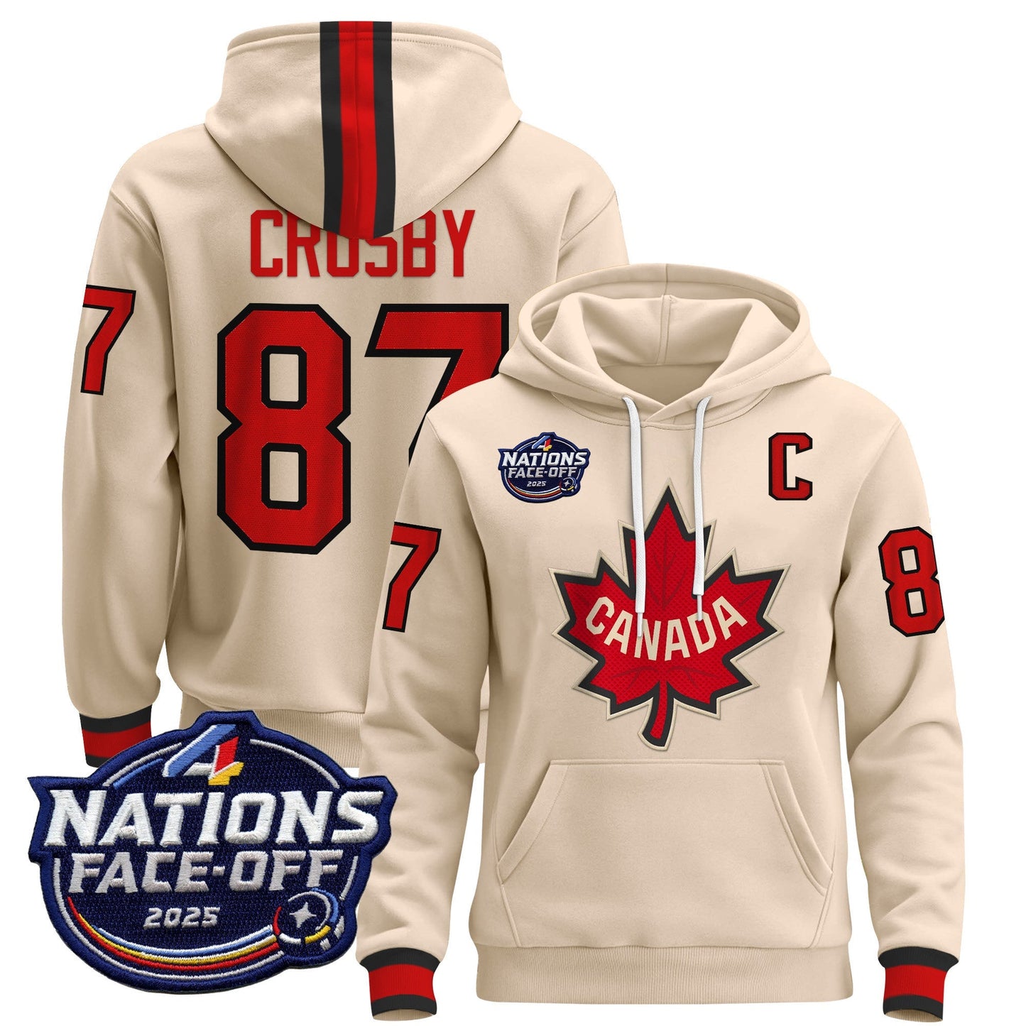 Men's Canada 4 Nations Face-Off 2025 Pullover Hoodie - All Stitched