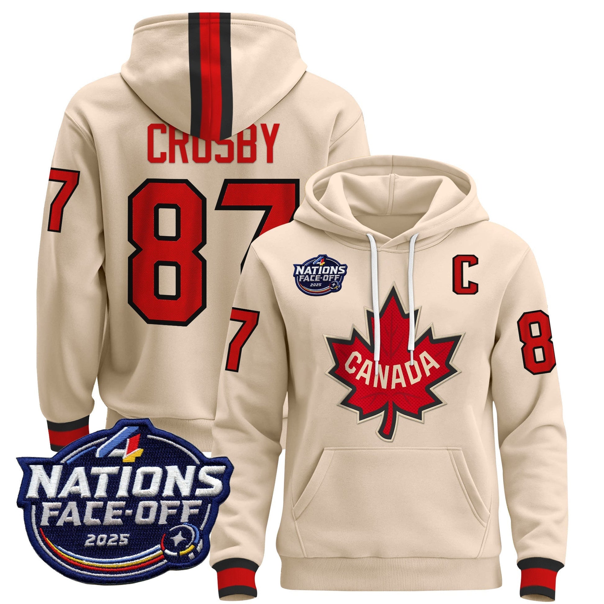 Men's Canada 4 Nations Face-Off 2025 Pullover Hoodie - All Stitched