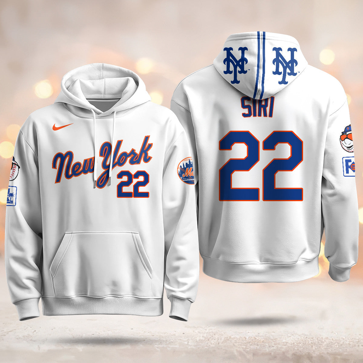 New York Mets Blue Road 2025 Hoodie - All Stitched