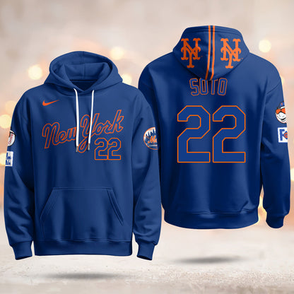 New York Mets Blue Road 2025 Hoodie - All Stitched