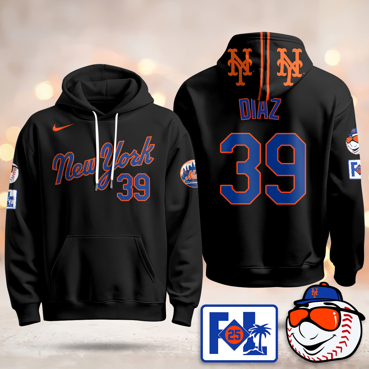 New York Mets Blue Road 2025 Hoodie - All Stitched