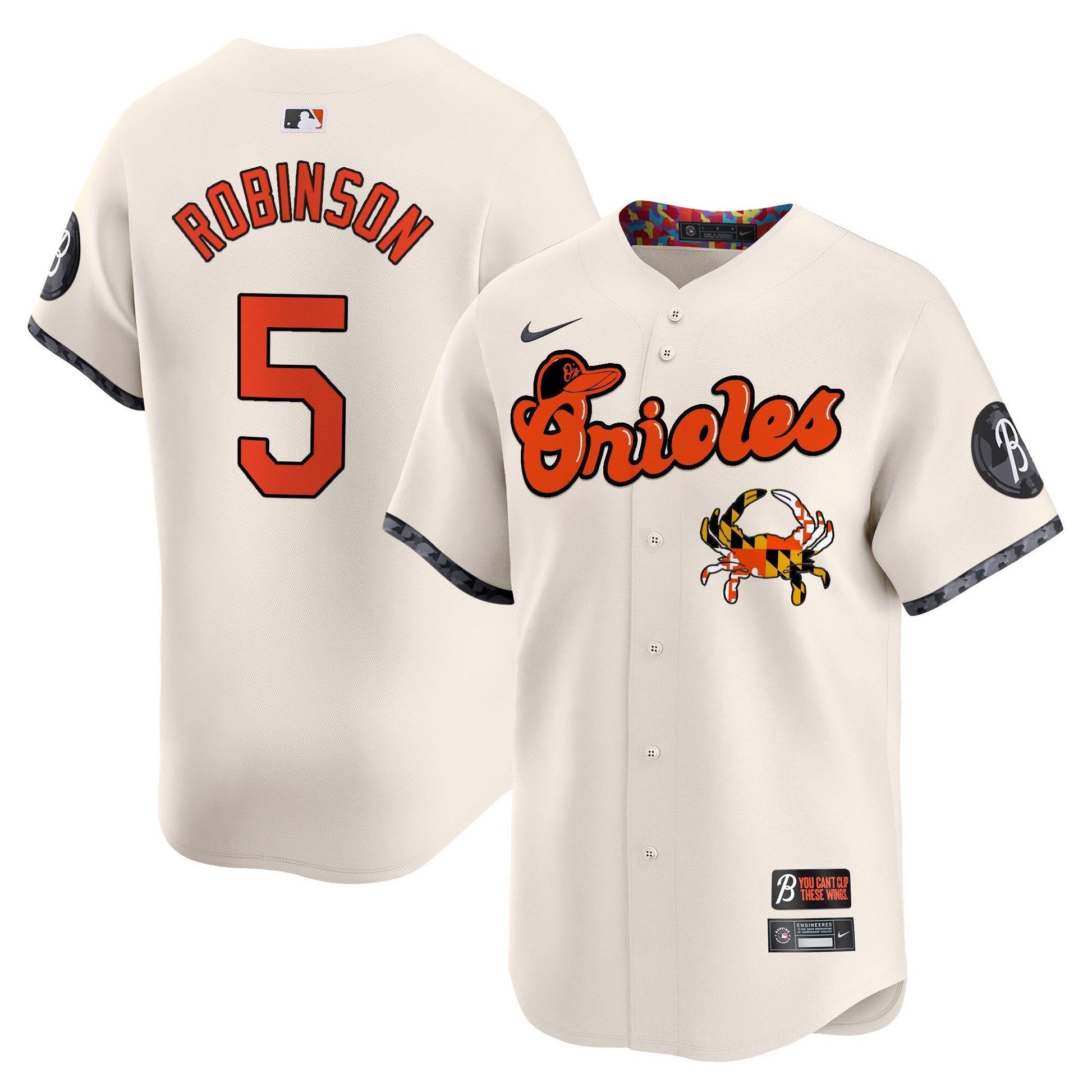 Men's Baltimore Orioles Maryland Blue Crab Vapor Premier Limited Jersey - All Stitched