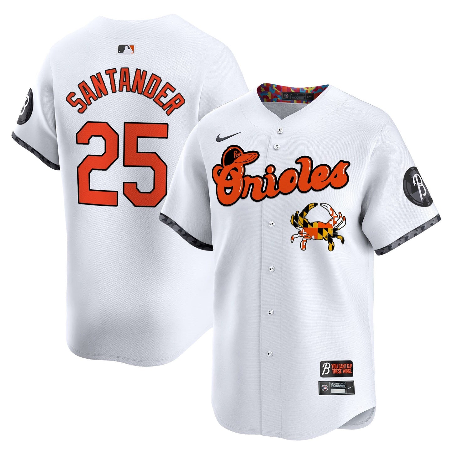 Men's Baltimore Orioles Maryland Blue Crab Vapor Premier Limited Jersey - All Stitched
