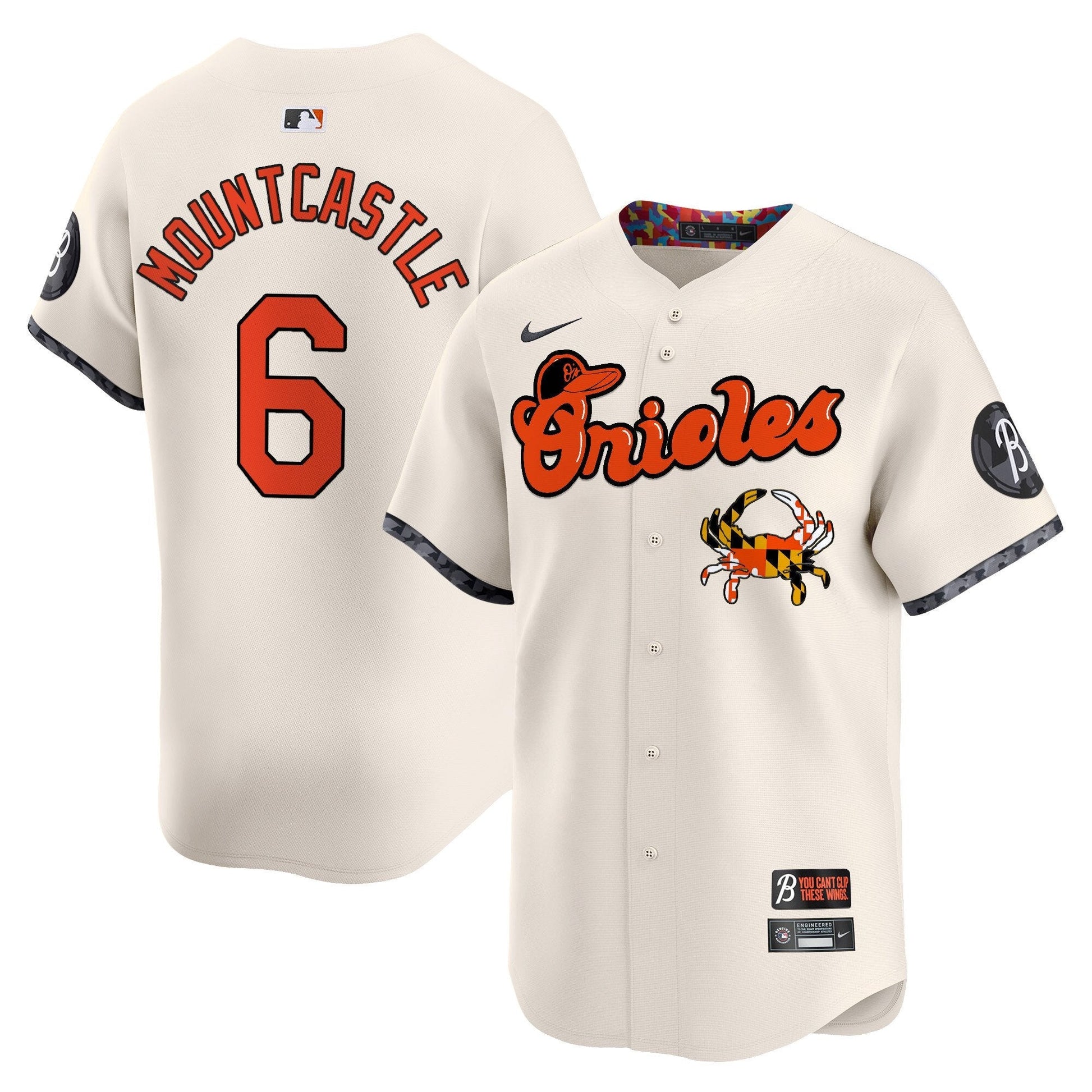Men's Baltimore Orioles Maryland Blue Crab Vapor Premier Limited Jersey - All Stitched