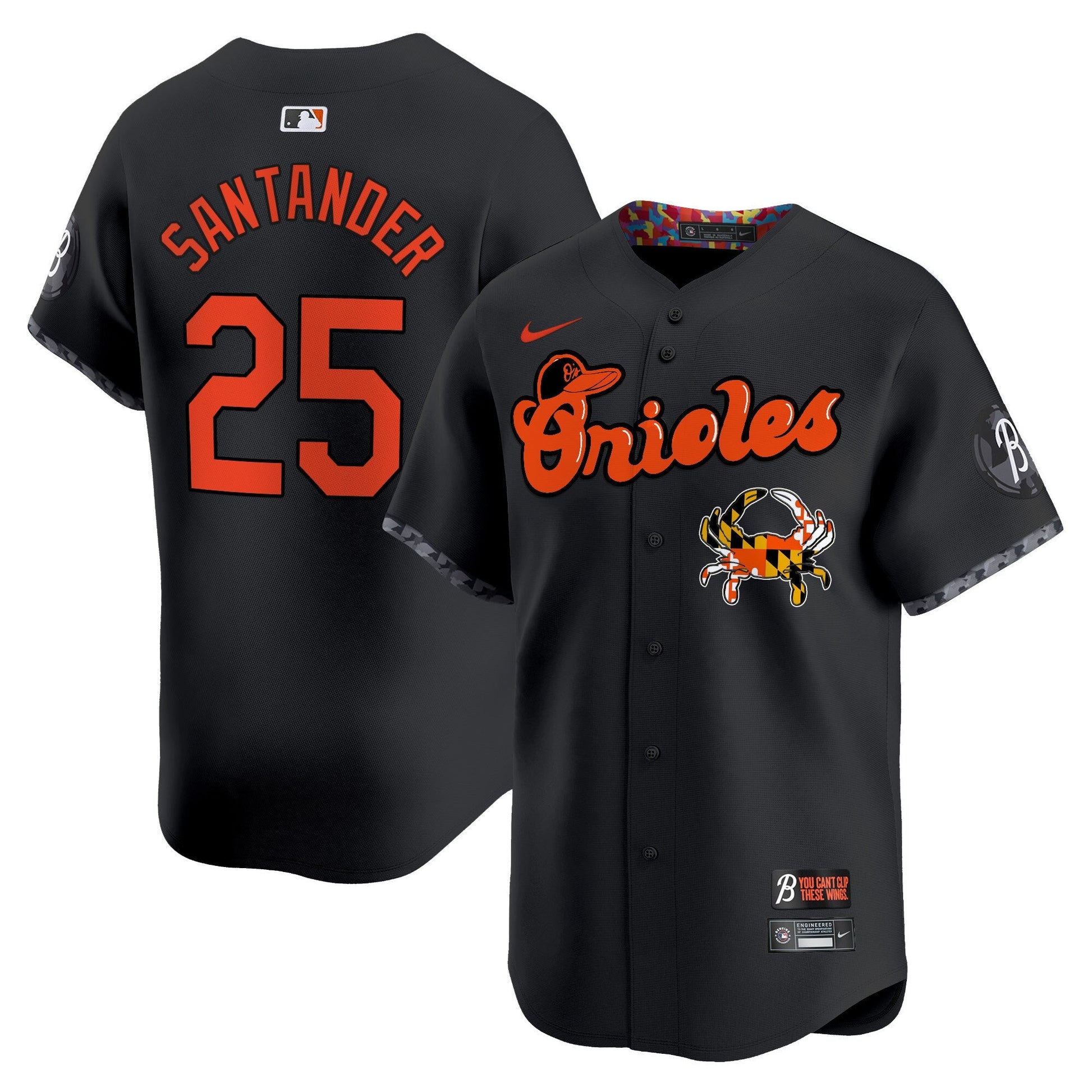 Men's Baltimore Orioles Maryland Blue Crab Vapor Premier Limited Jersey - All Stitched